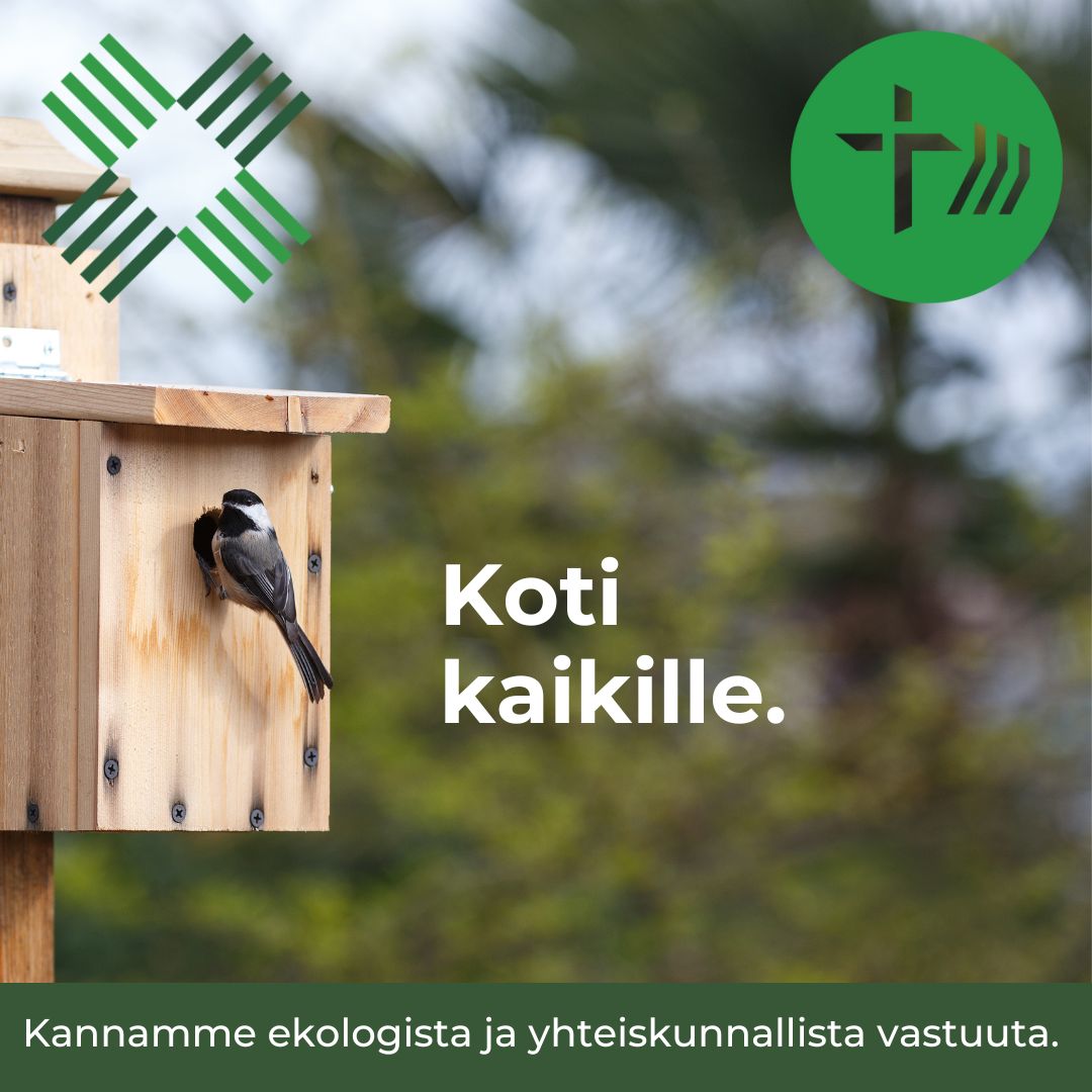 Erityisammattimiehemme Timo teki Nuottakodon remontin yhteydessä käytöstä poistetuista sängyistä uusia koteja linnuille.