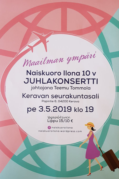 Naiskuoro Ilonan 10-vuotisjuhlakonsertti Naiskuoro Ilonan 10-vuotisjuhlakonsertti