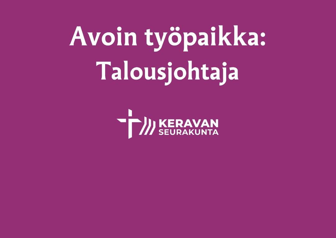 Avoin työpaikka Talousjohtaja
